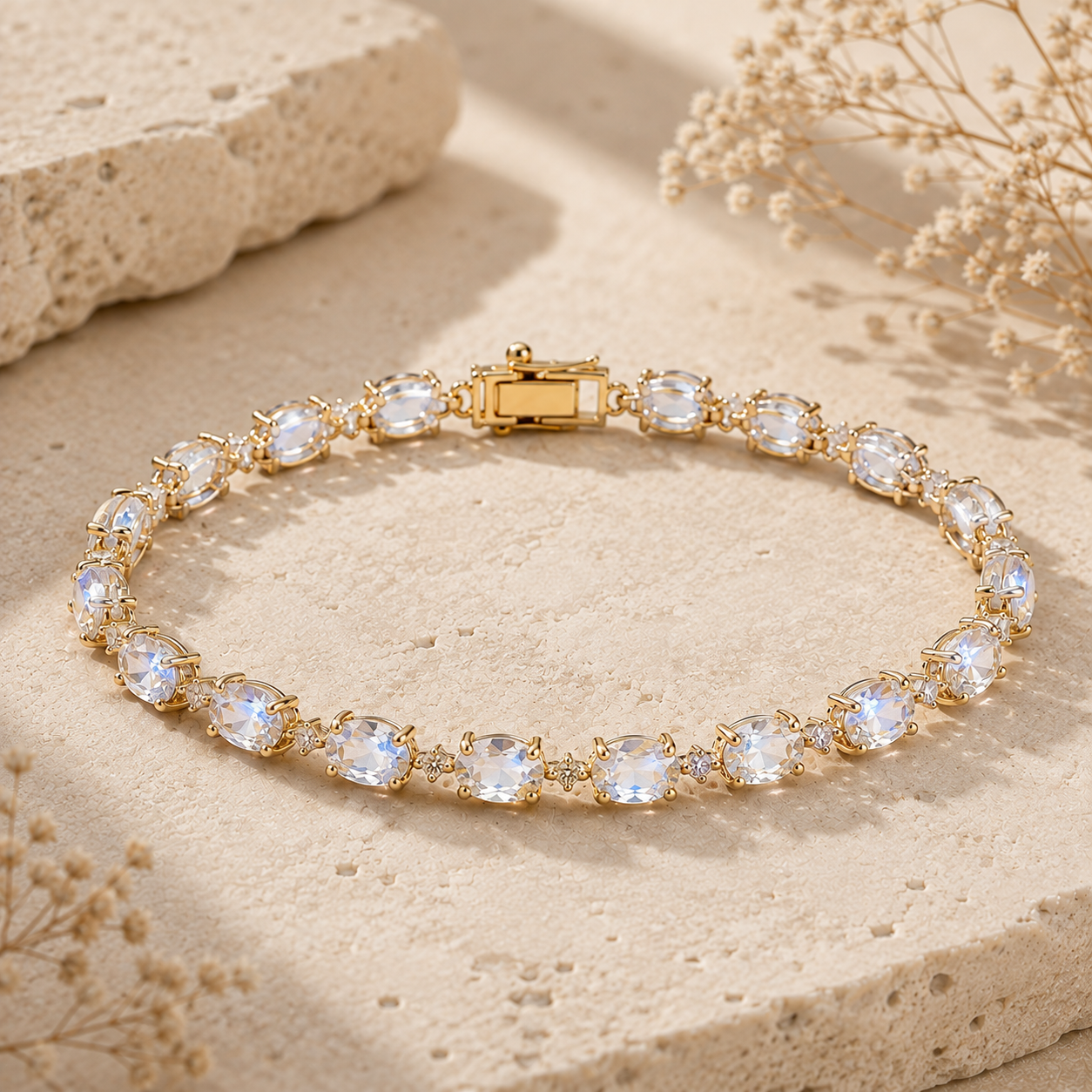 Celestial Gemstone Bracelet – Moonlight
