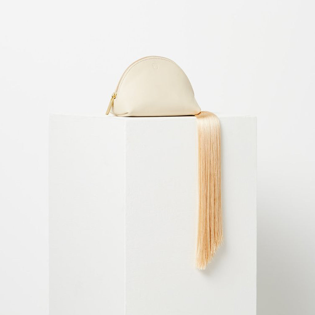 Mega Tassel Coin Clutch / Lamb