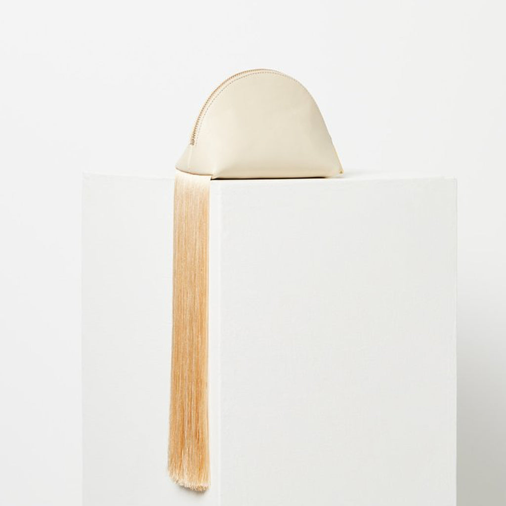 Mega Tassel Coin Clutch / Lamb